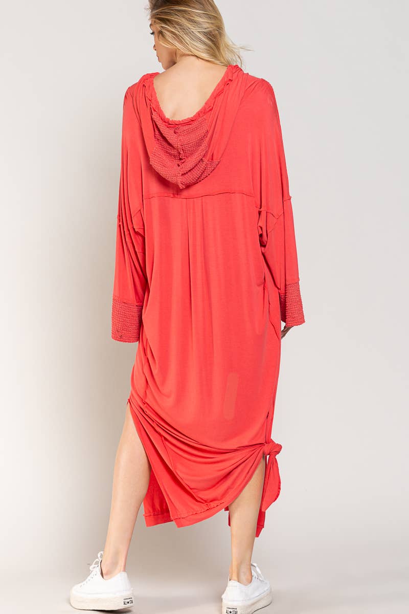 Poolside Hoodie Dress/Cover Up