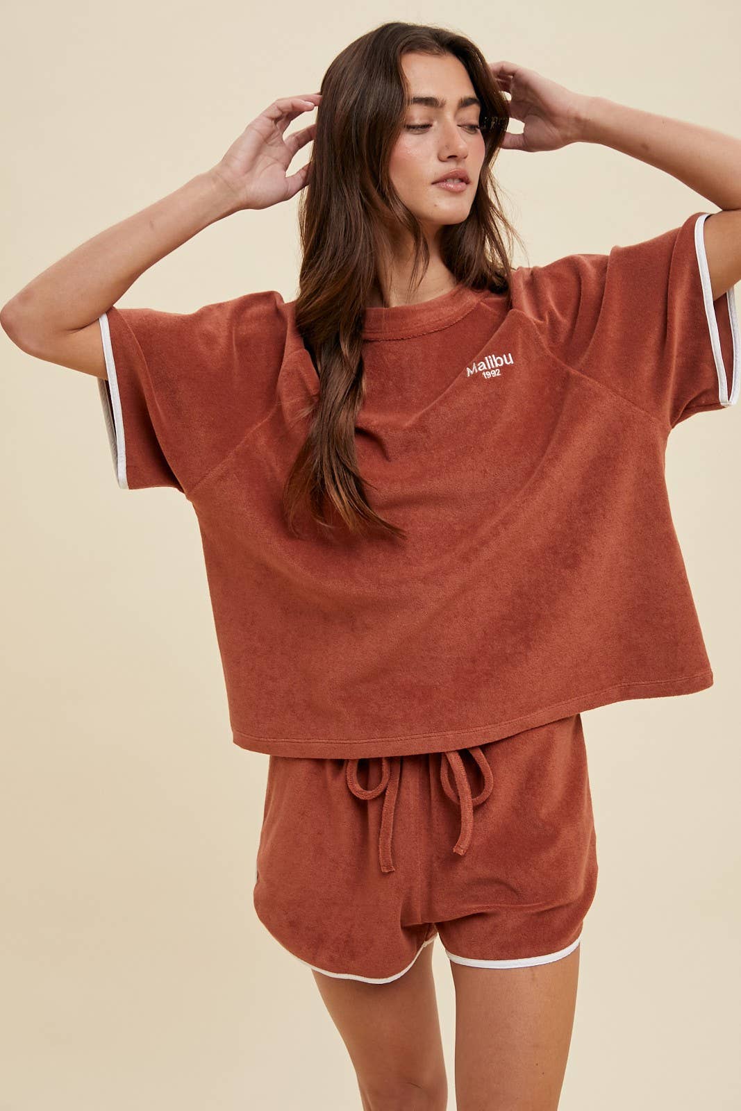 TERRY TOP AND SHORTS SET