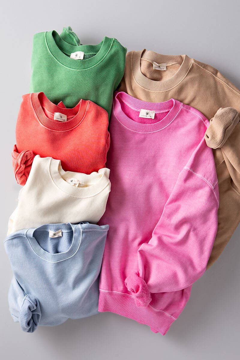 Comfort Crew Neck Organic Cotton Spring Sweatshirt