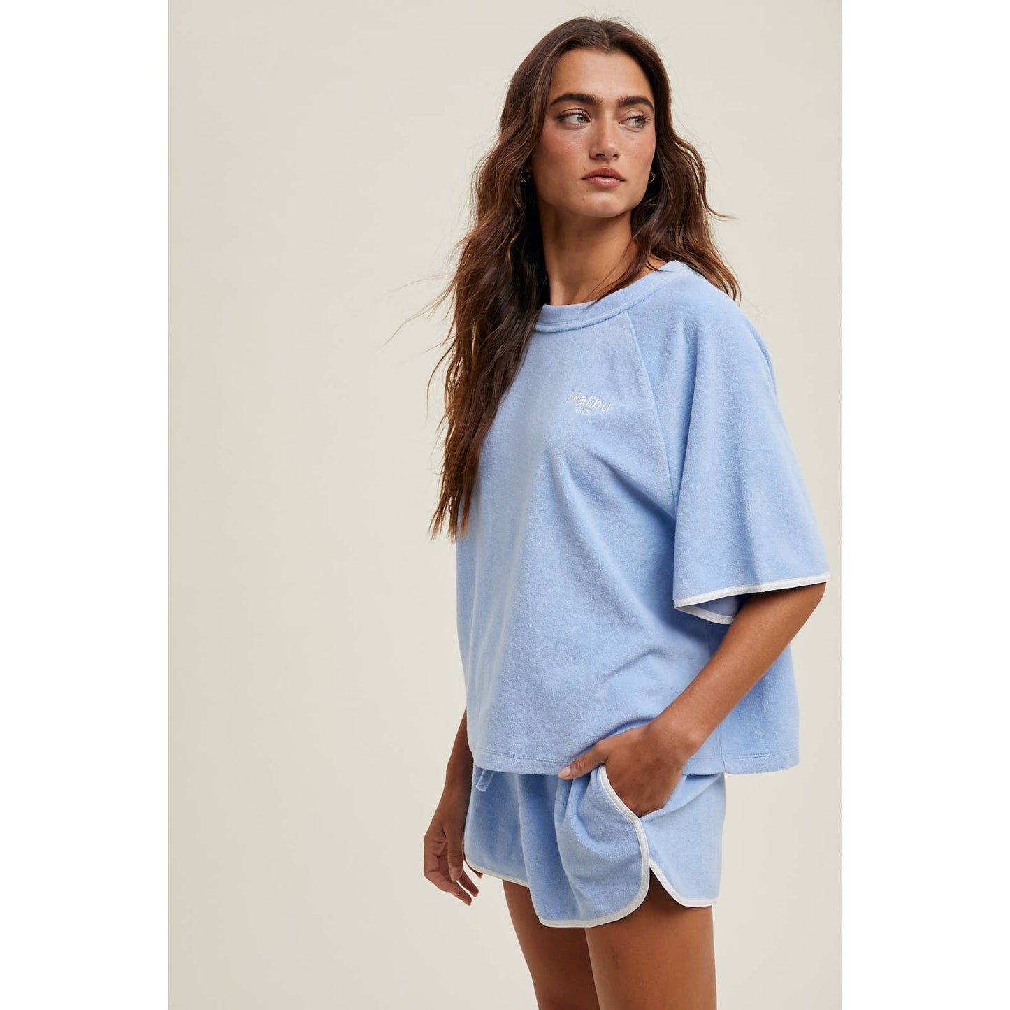 TERRY TOP AND SHORTS SET