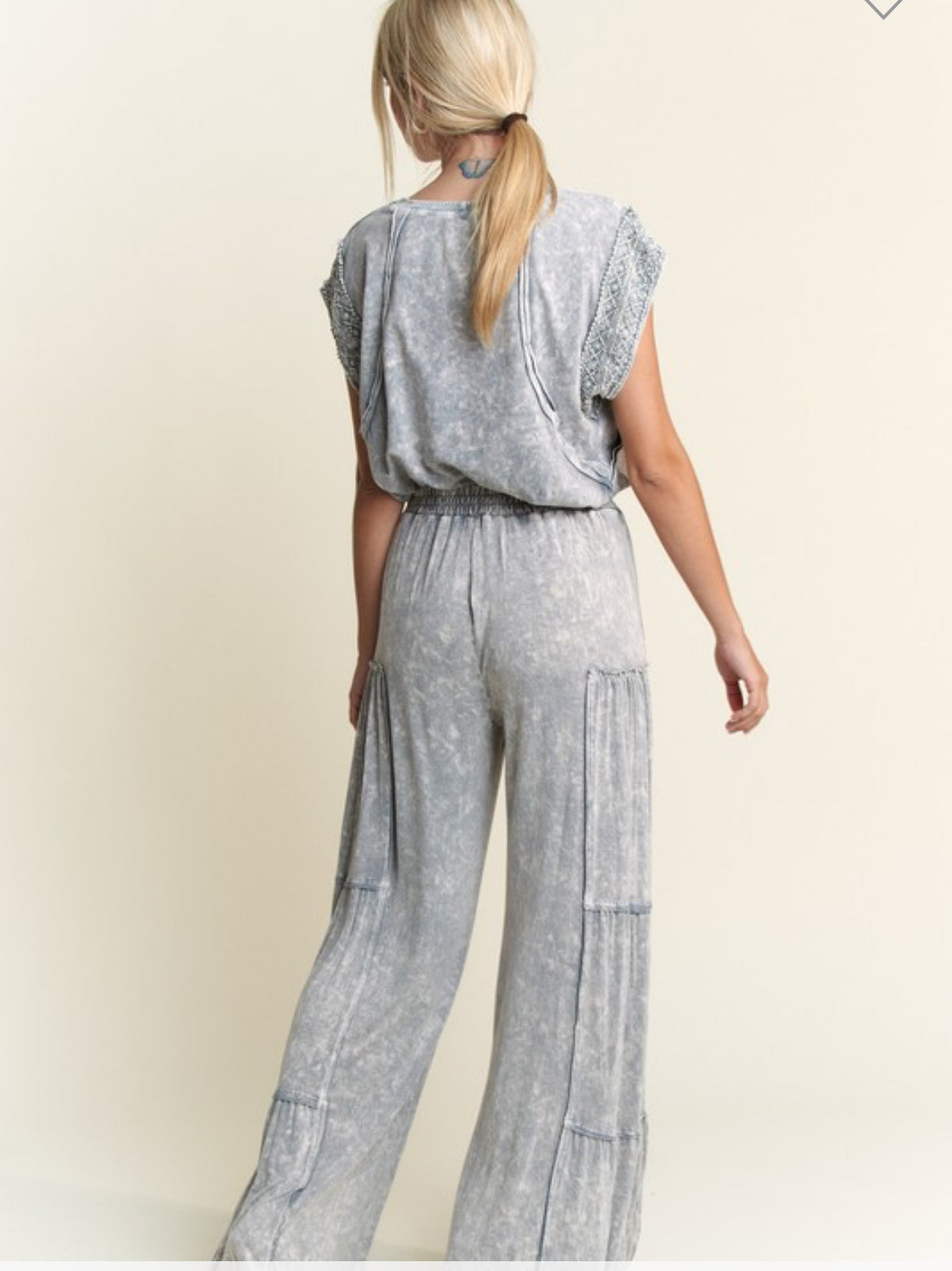 Mineral Wash Cap Sleeve Top