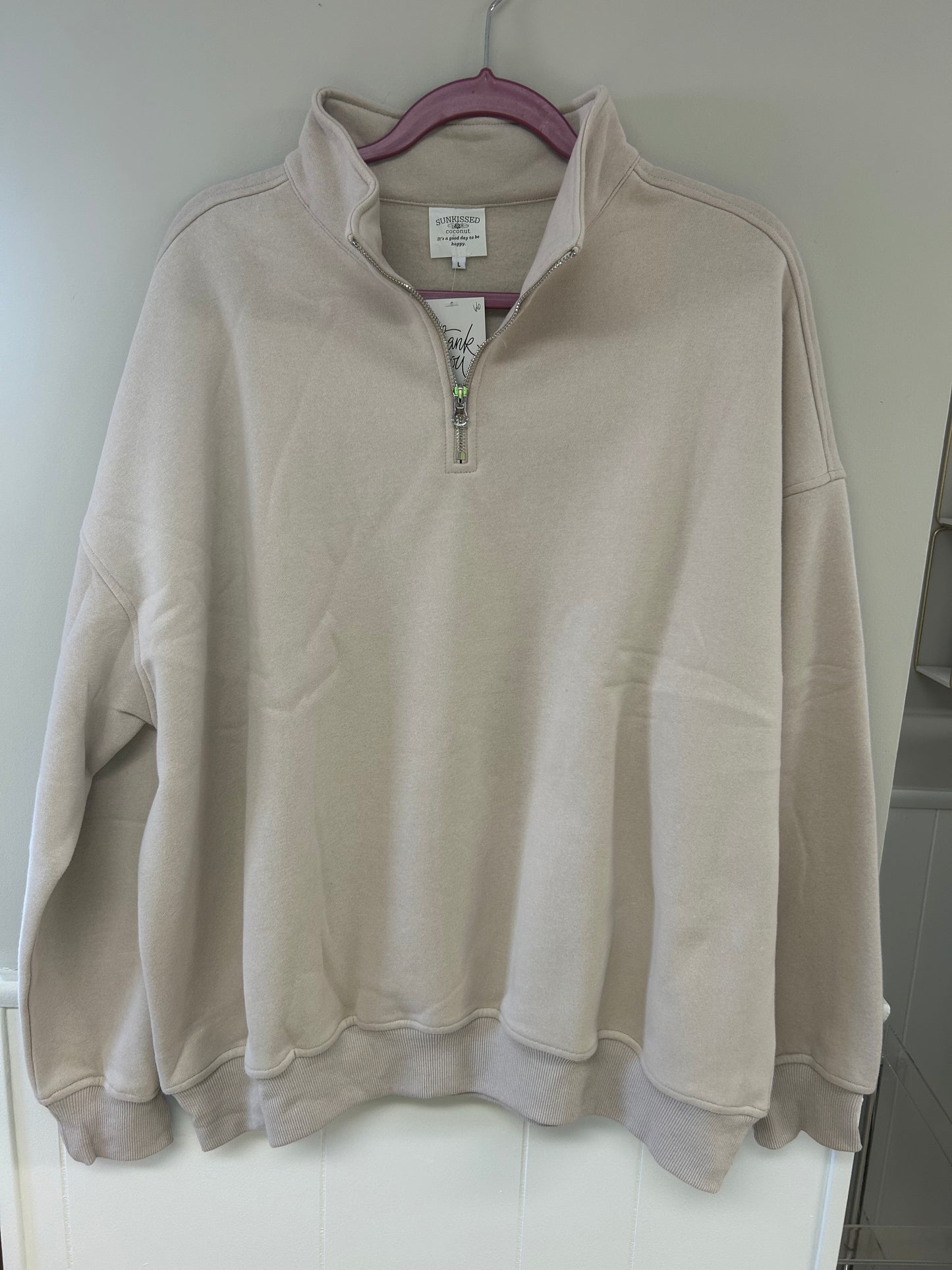 Sunset Coconut Perfectly Neutral Quarter Zip