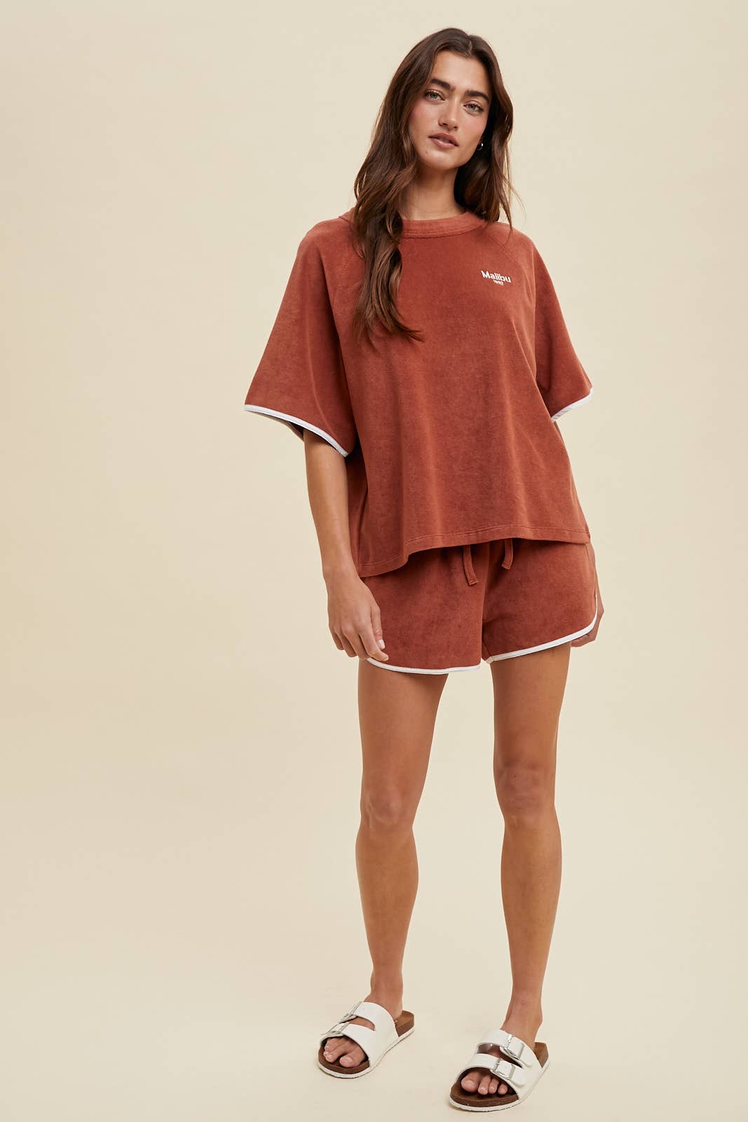 TERRY TOP AND SHORTS SET