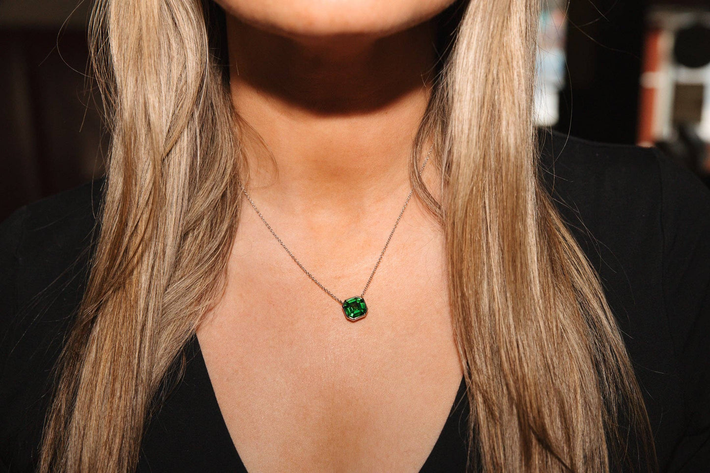 Luxe Asscher Necklace