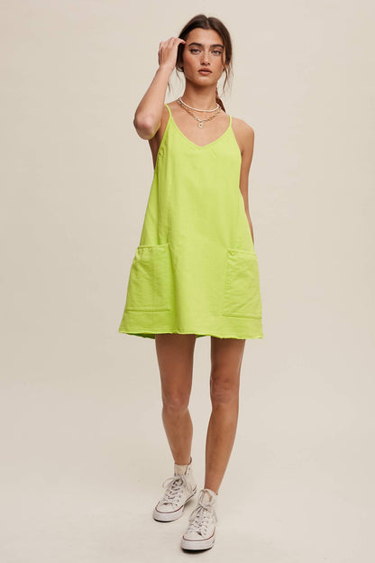 Relaxed Tank Dress with Built-In Romper Lining