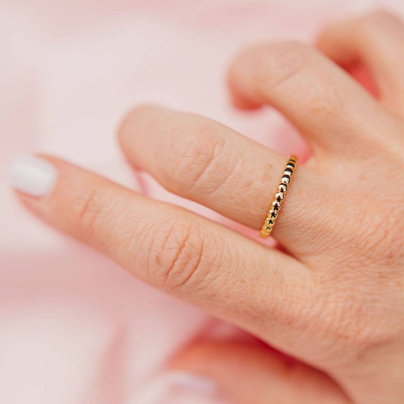 Beaded Stacking Ring