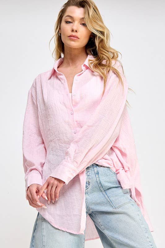 SUPER SOFT SEE THROUGH BUTTON DOWN SHIRTS