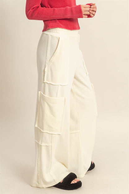 Mineral Washed Oversized Utility Sweatpants