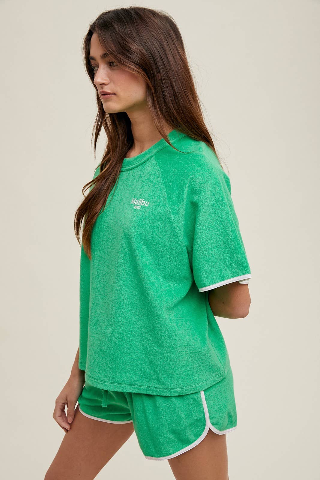 TERRY TOP AND SHORTS SET