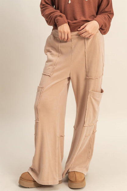 Mineral Washed Oversized Utility Sweatpants
