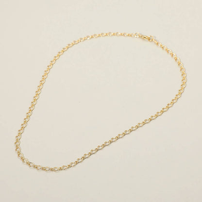 18K Gold Filled Rolo Chain Necklace