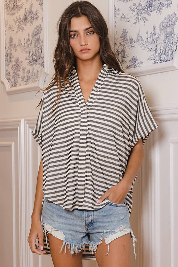 Steph Striped Top