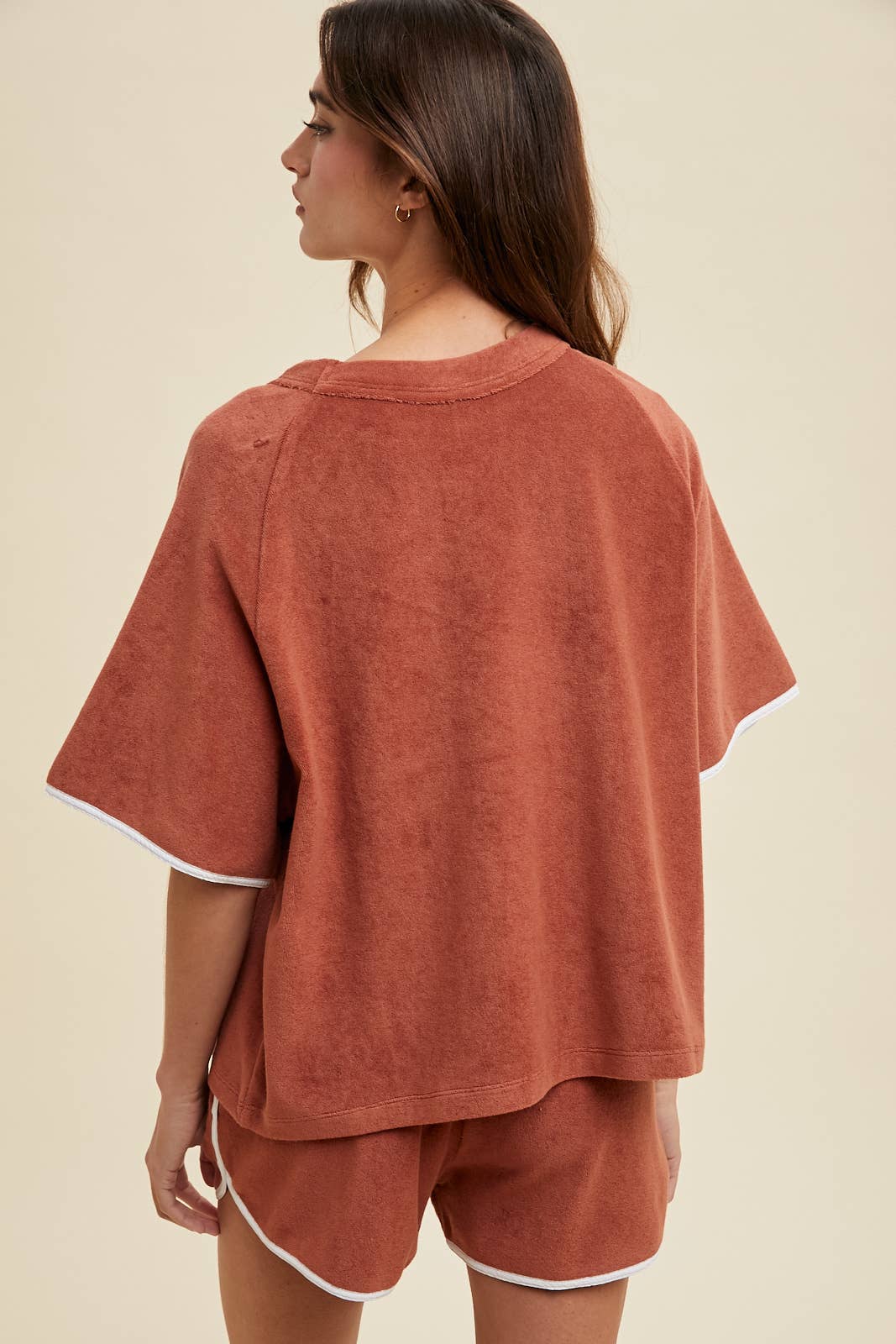 TERRY TOP AND SHORTS SET