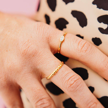 Beaded Stacking Ring