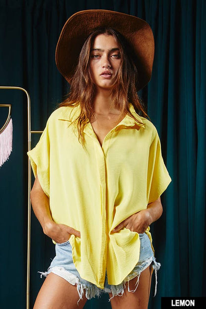 Lemon Dolman Sleeve