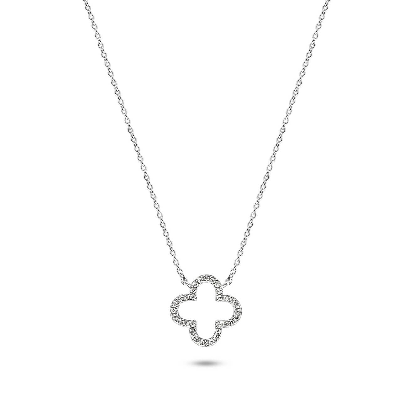 Pavé Clover Necklace