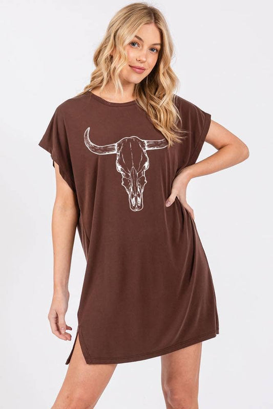 Longhorn Vintage Graphic Tunic
