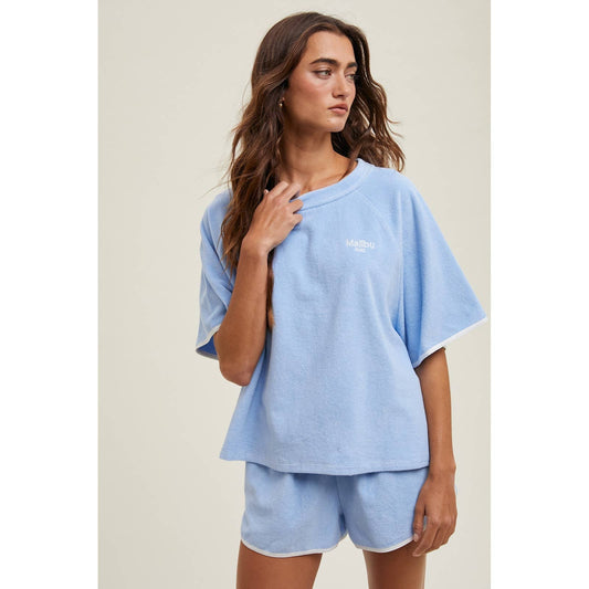 TERRY TOP AND SHORTS SET