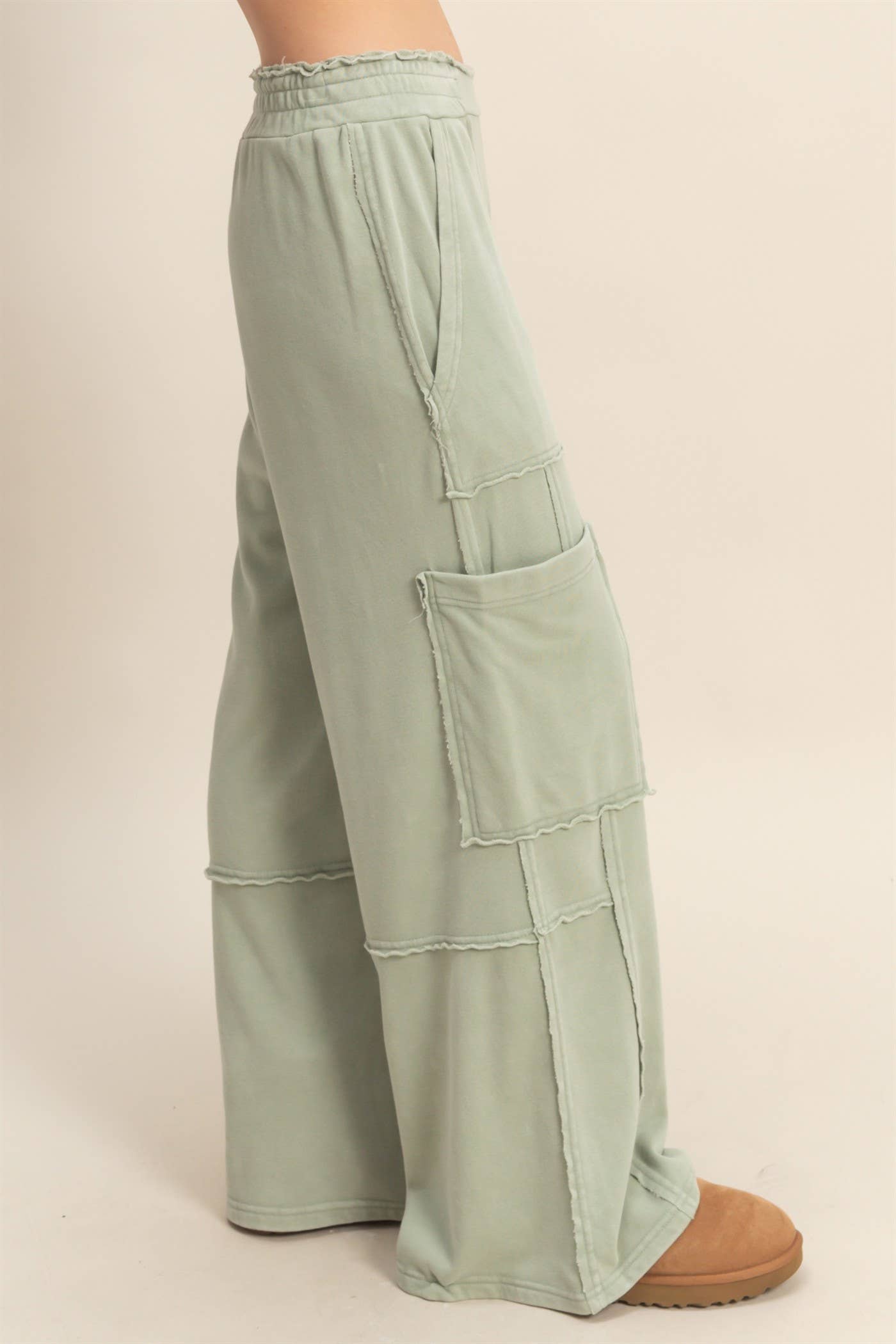 Mineral Washed Oversized Utility Sweatpants