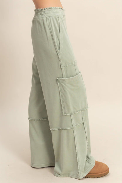 Mineral Washed Oversized Utility Sweatpants