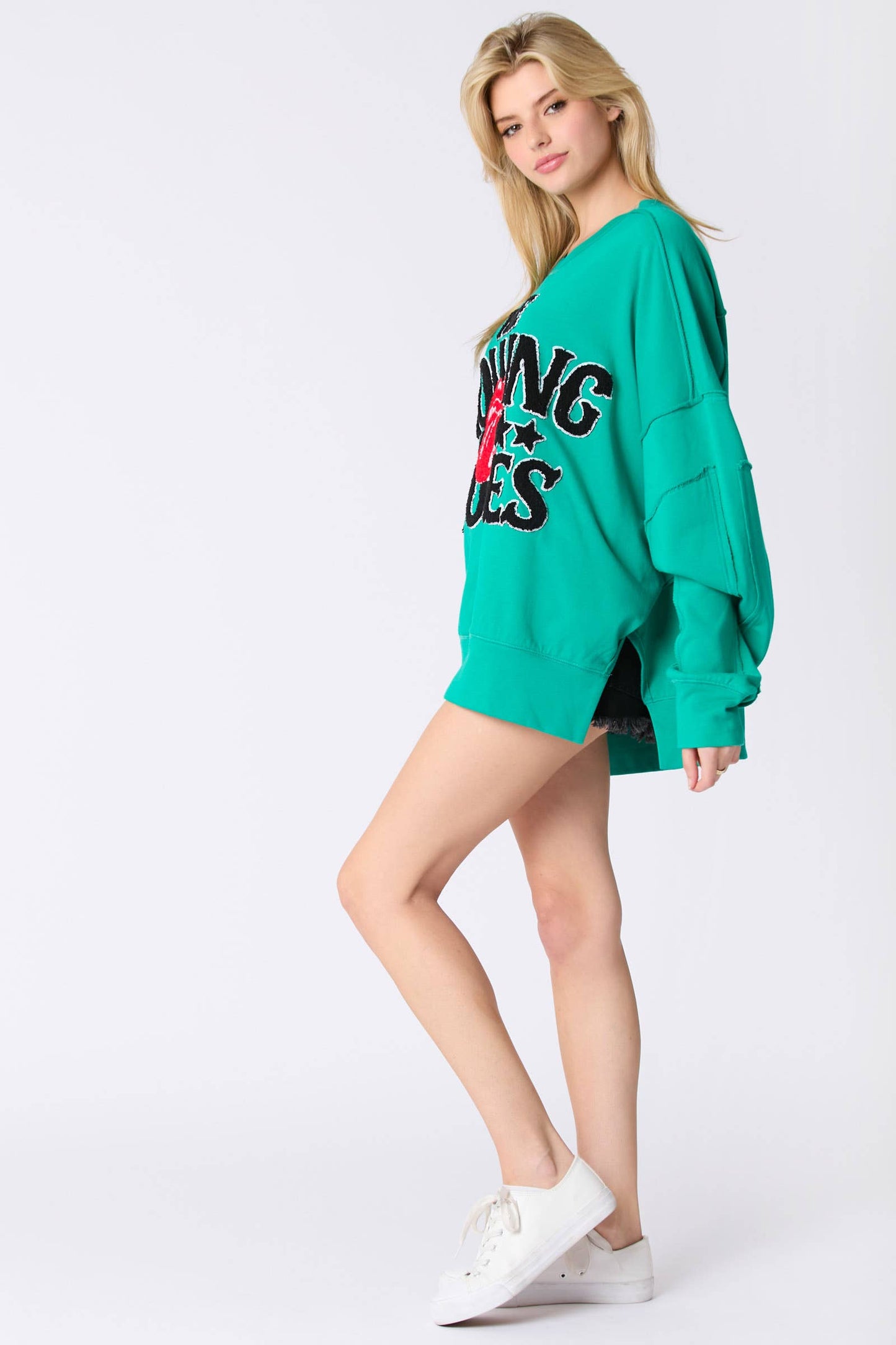 Rolling Stones Embroidery Sweatshirt