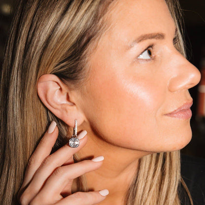 Luxe Asscher Hoops