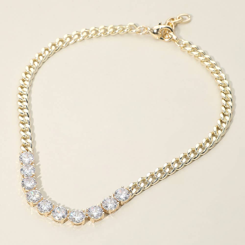 Bold & Brilliant 14K Gold Plated Necklace