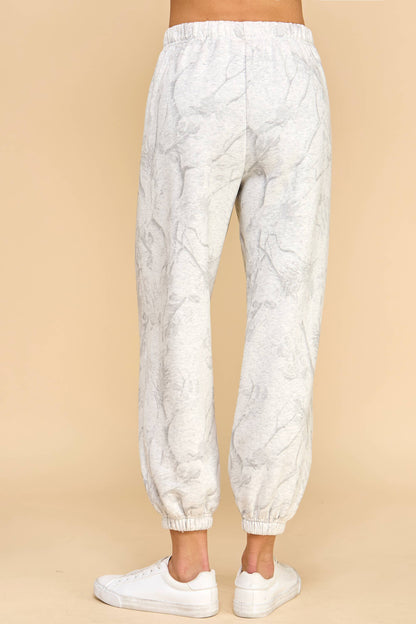 Camouflage Print Jogger Sweatpants