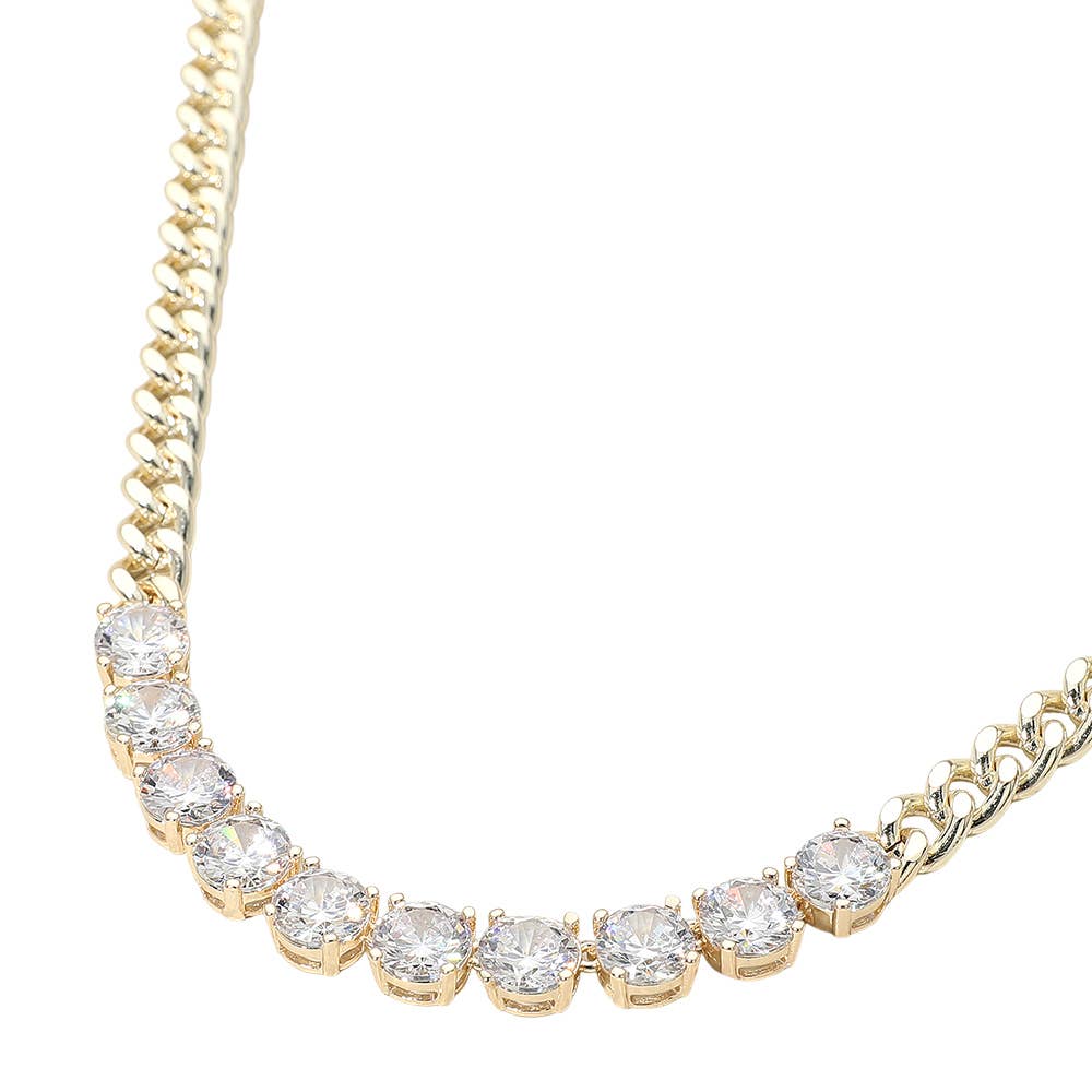 Bold & Brilliant 14K Gold Plated Necklace