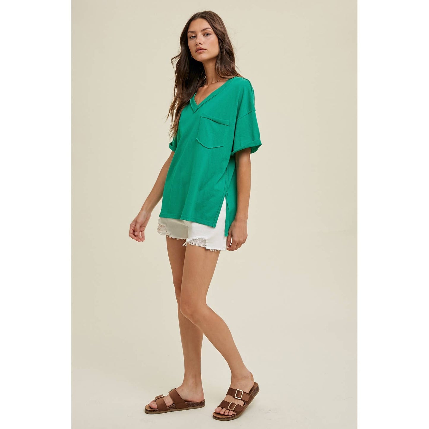 OVERSIZED COTTON KNIT TOP