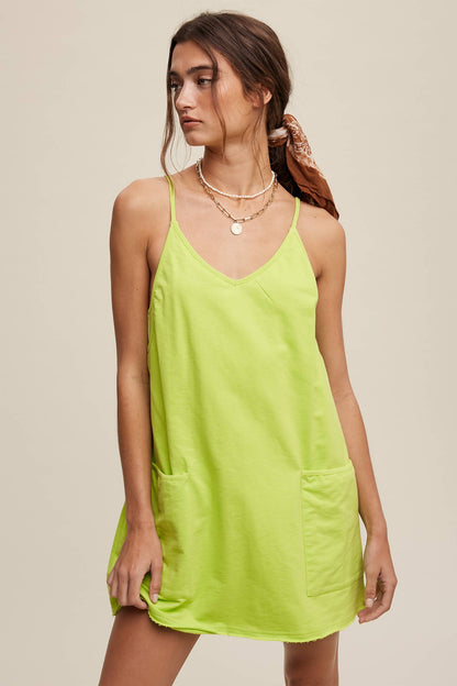 Relaxed Tank Dress with Built-In Romper Lining