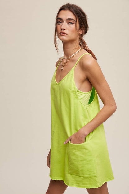 Relaxed Tank Dress with Built-In Romper Lining