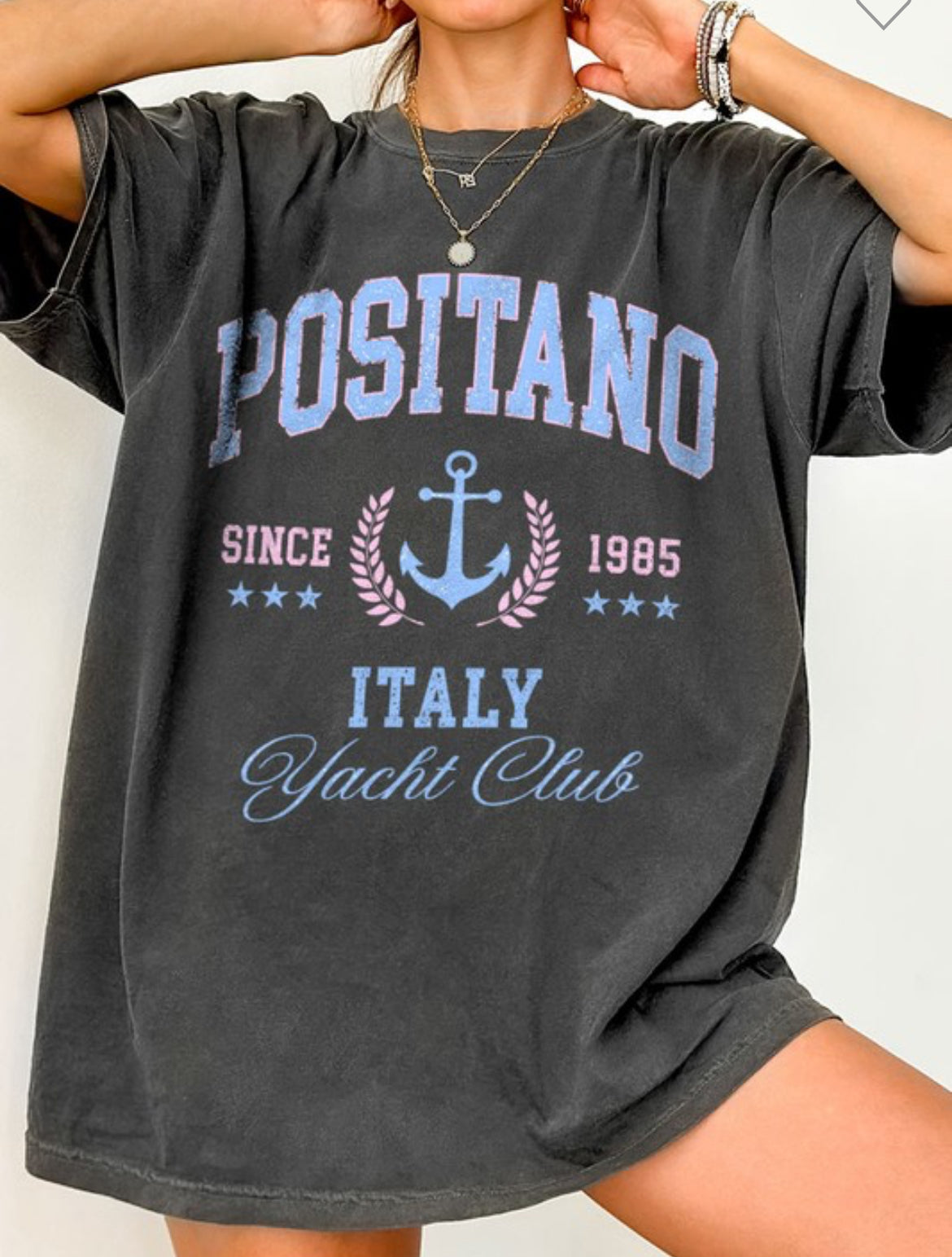 Positano Italy Yacht Club Comfort Colors Tee