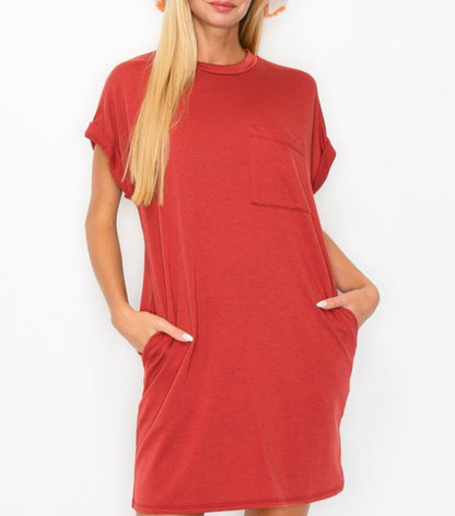 Summer dress in Rust