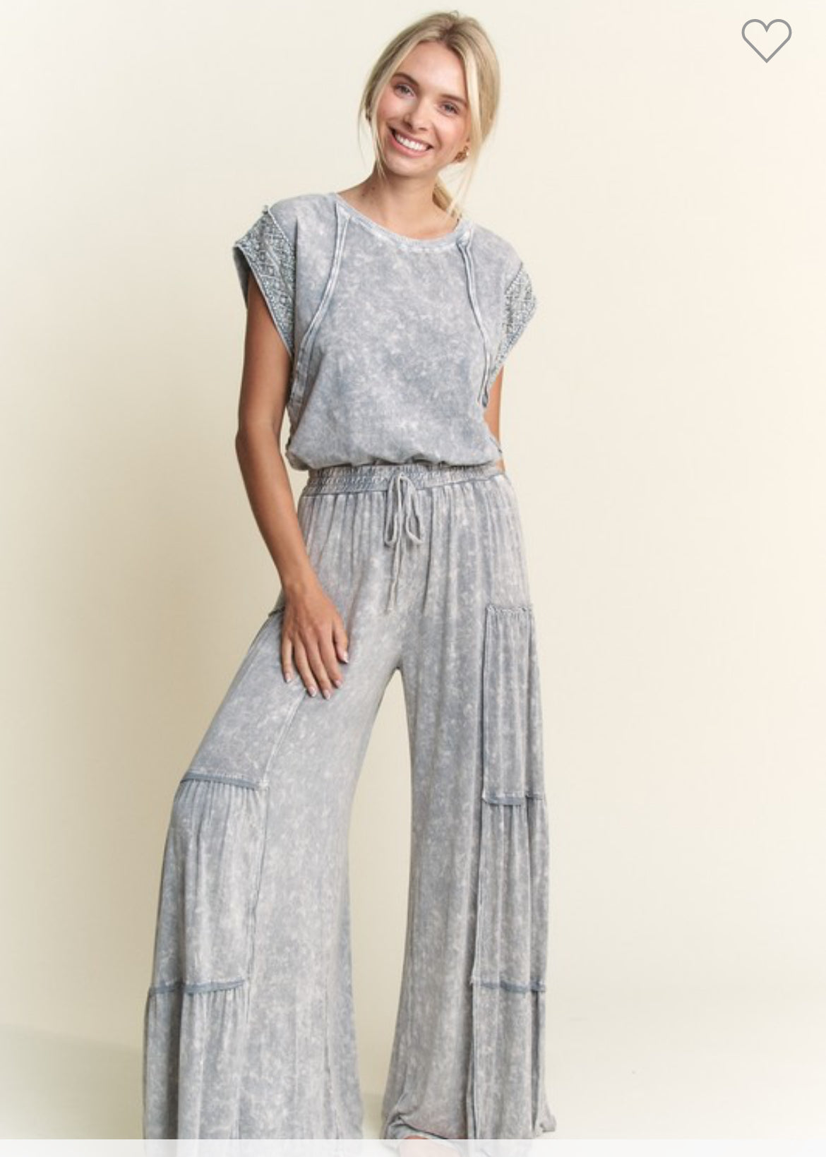 Tiered Wide Leg Pants