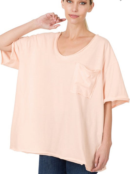 NEON (& peach) Oversized Boyfriend Tee