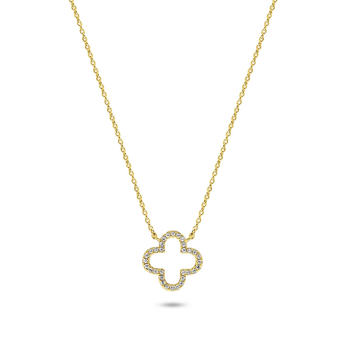 Pavé Clover Necklace