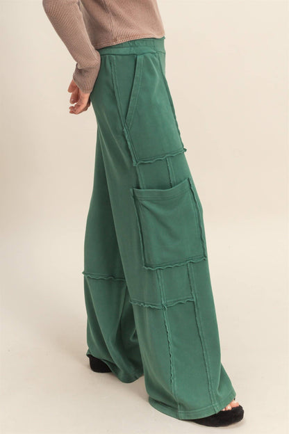 Mineral Washed Oversized Utility Sweatpants