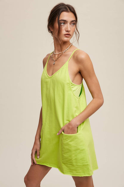Relaxed Tank Dress with Built-In Romper Lining