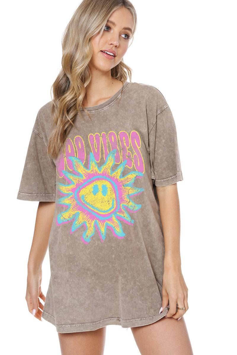 Good Vibes Boyfriend Graphic Tee