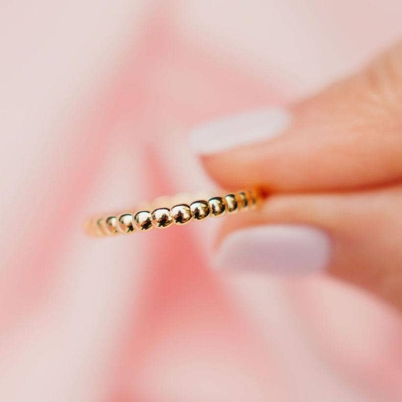 Beaded Stacking Ring