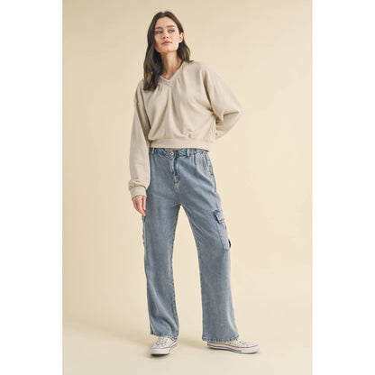 URBAN EASE CROP SWEATSHIRT