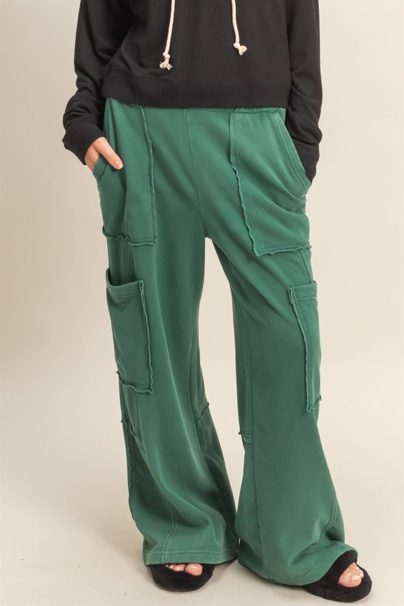 Mineral Washed Oversized Utility Sweatpants