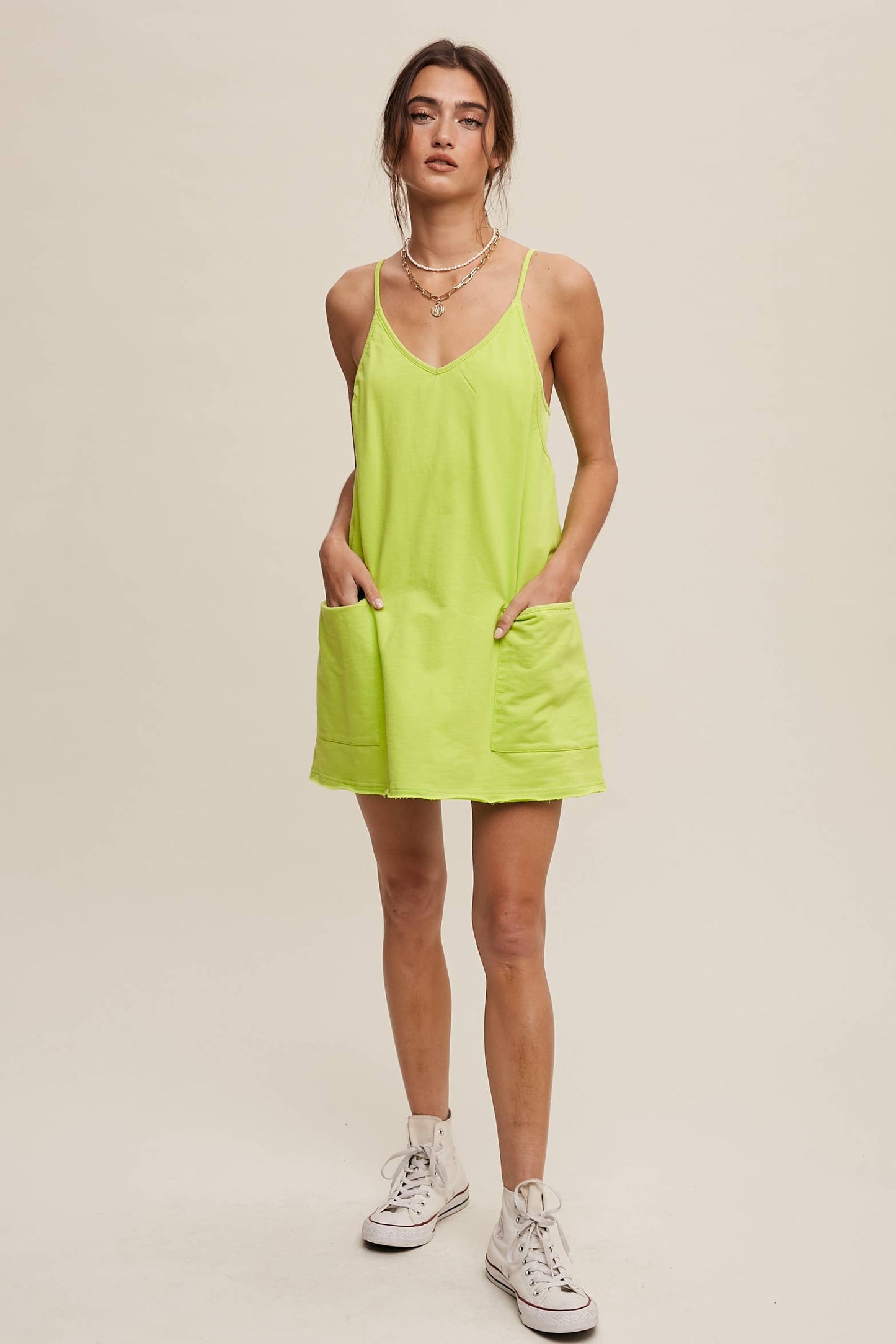 Relaxed Tank Dress with Built-In Romper Lining