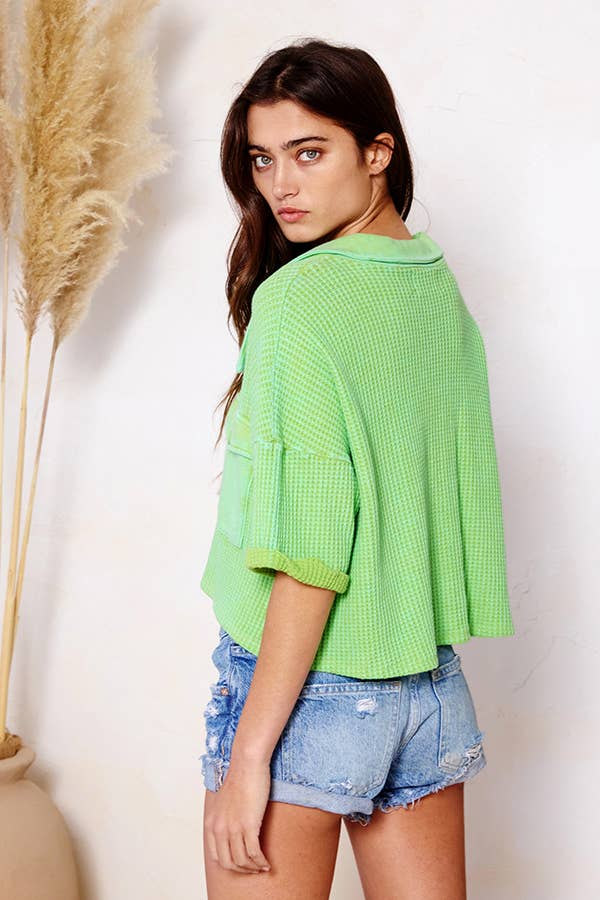 Stella Waffle Knit Top