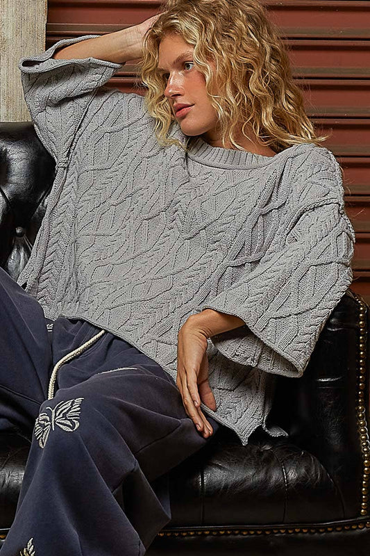 Cori Cozy Cable Knit Sweater