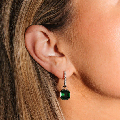 Luxe Asscher Hoops