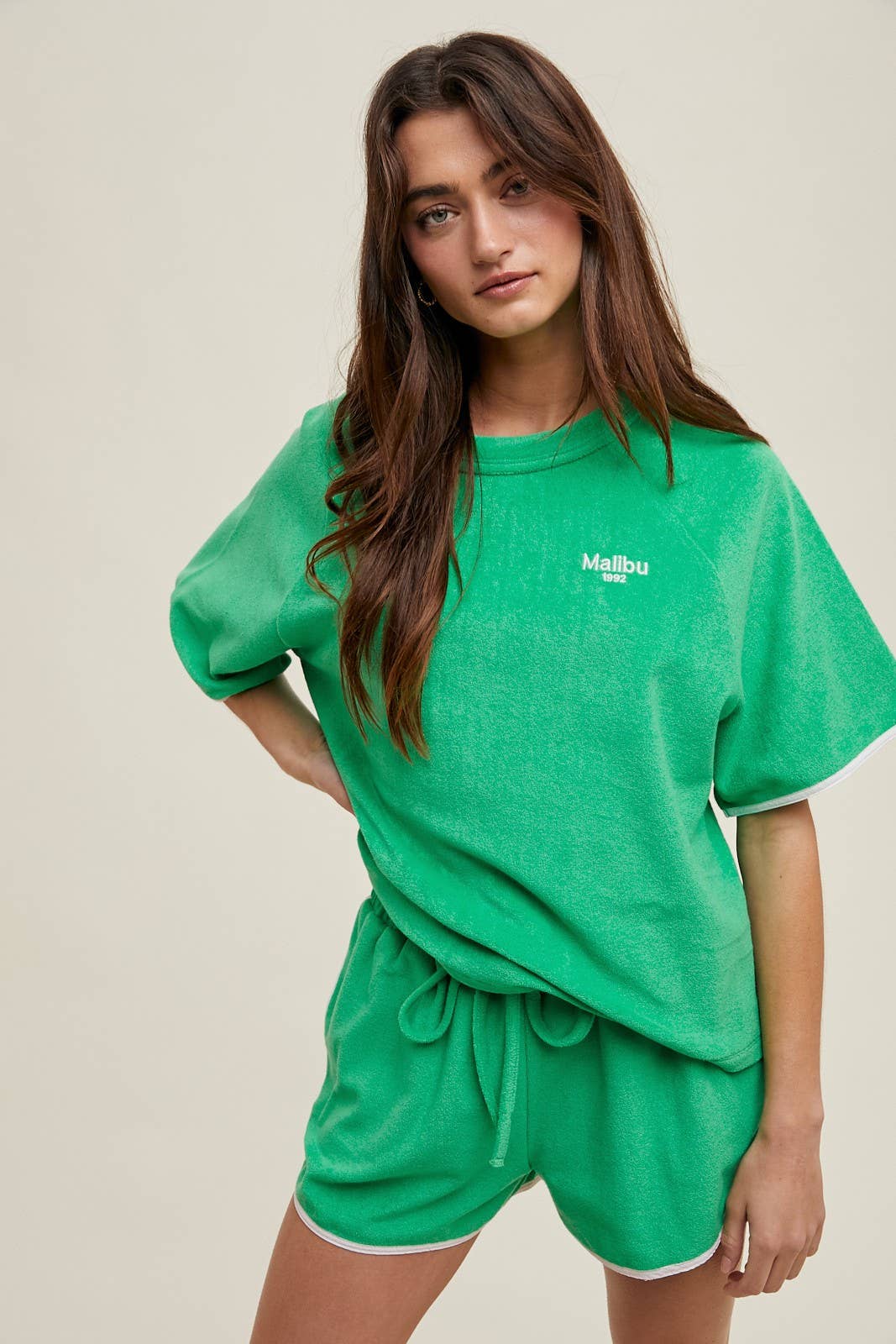 TERRY TOP AND SHORTS SET