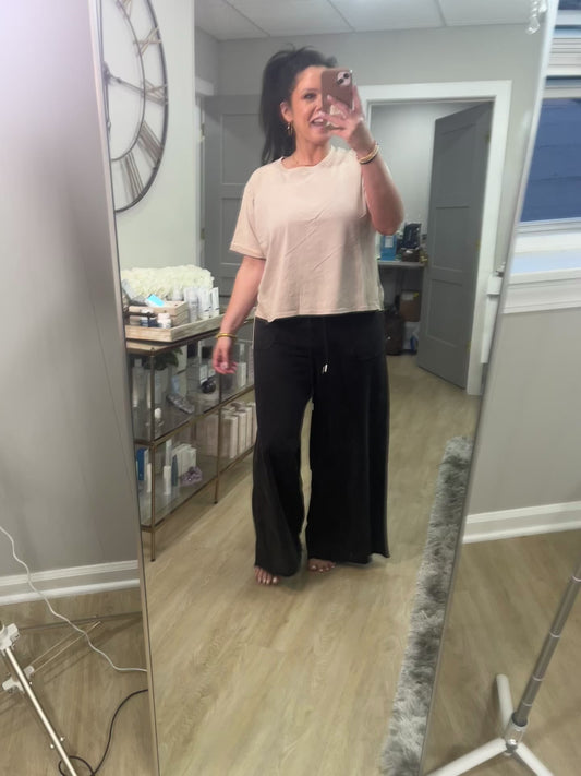 Bluevelvet wide leg cozy pants